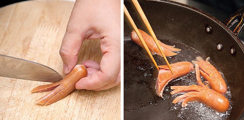 xúc xích hình bạch tuộc xúc xích hình bạch tuộc